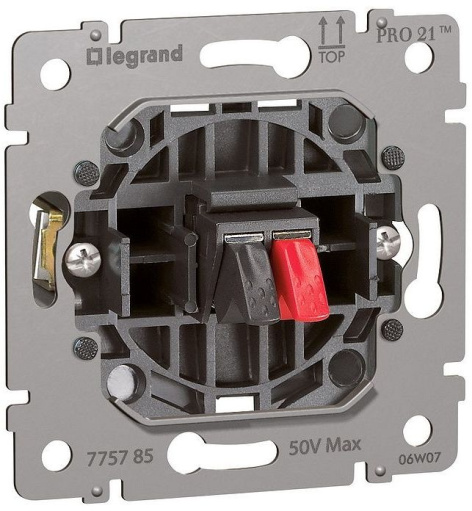 Изображение товара Электрическая внутренняя розетка Legrand 775785 на 2 разъема