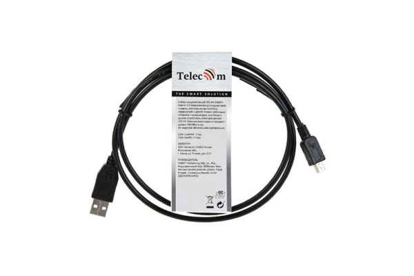 фото Кабель интерфейсный USB 2.0 Telecom TC6911BK-3.0M в Уфе