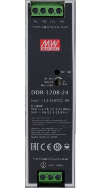 Изображение товара Преобразователь Mean Well DDR-120B-24