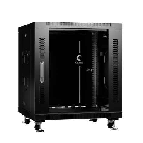 фото Шкаф напольный 19", 12U Cabeus SH-05C-12U60/60-BK в Уфе