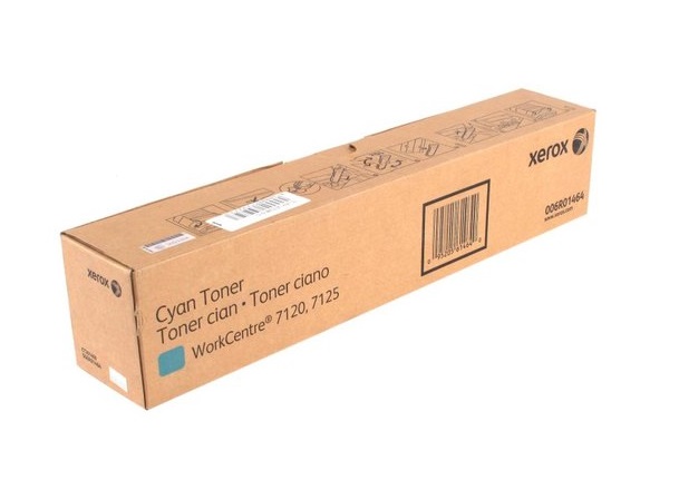 

Тонер-туба Xerox 006R01464 голубой (15000 страниц) для WC 7120/7125/7220/7225, 006R01464