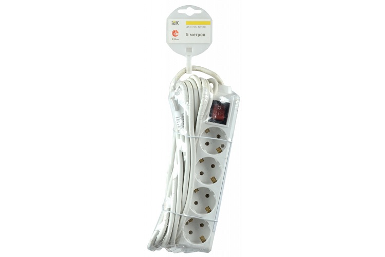 

Удлинитель IEK WYP10-16-04-05-ZK-N 4х5м с заземл. 16А IP20 У04К 2P+PE 250В 3х1 с выкл., WYP10-16-04-05-ZK-N