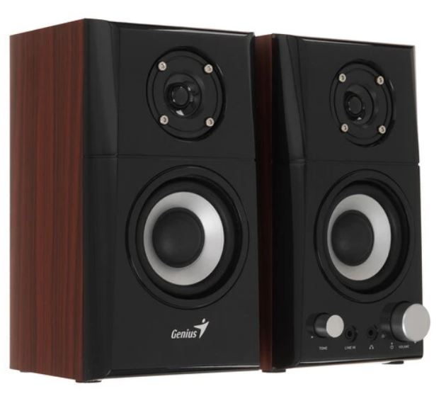

Акустическая система Genius SP-HF500A II 31730032400 bluetooth, 16 W, 100–240 V, color: wood, SP-HF500A II