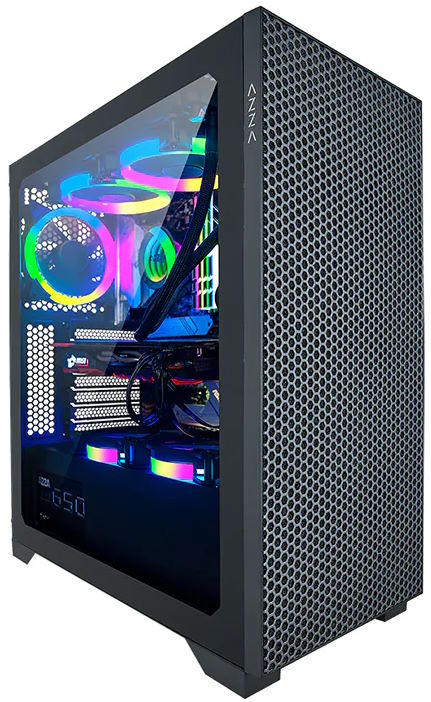 

Корпус ATX Azza Hive CSAZ-450 черный, без БП, боковая панель из закалённого стекла, 2xUSB2.0, USB3.0, audio, Hive