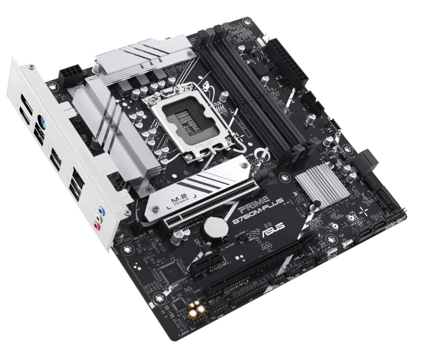 

Материнская плата mATX ASUS PRIME B760M-PLUS 90MB1GY0-M0EAY0 (LGA1700, B760 4*DDR5 (7200), 4*SATA 6G RAID, 2*M.2, 3*PCIE, 2.5Glan, HDMI, DP, 2*USB 3., PRIME B760M-PLUS