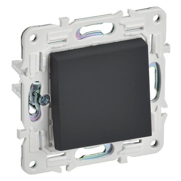 

Выключатель кнопочный IEK SK-V17-0-10-K53 SKANDY 10А SK-V14G графит, SK-V17-0-10-K53