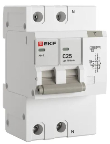 фото Автомат дифференциальный EKF DA2-6-25-100-pro в Смоленске