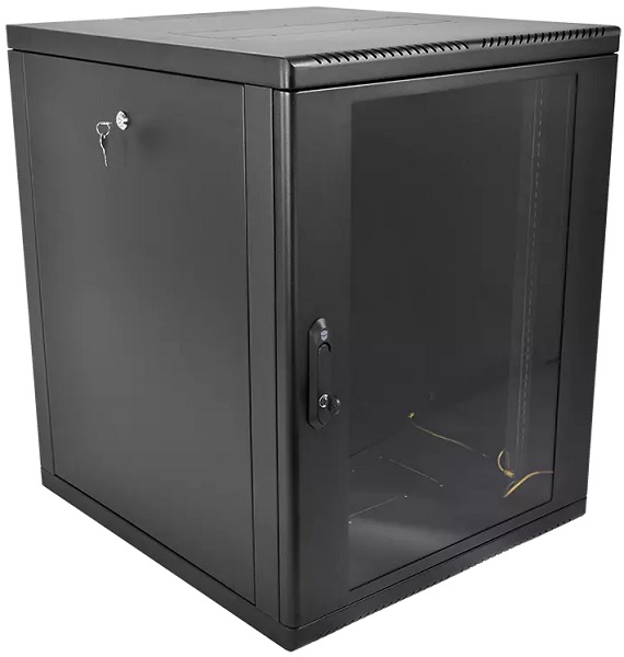 

Шкаф настенный 19", 12U ЦМО ШРН-М-12.650-9005 телекоммуникационный разборный (600 × 650) съемные стенки, дверь стекло, цвет черный, ШРН-М-12.650-9005