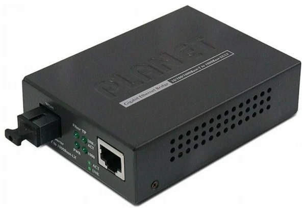 

Медиа-конвертер Planet GT-806B15-EU 10/100/1000Base-T to WDM Bi-directional Fiber Converter - 1550nm - 15KM, GT-806B15-EU