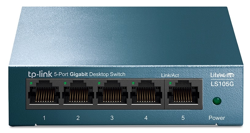 

Коммутатор TP-LINK LS105G неуправляемый, 5x10/100/1000 Мбит/с, металлический корпус, настольный/монтируемый на стену, plug and play, поддержка 802.1p, LS105G