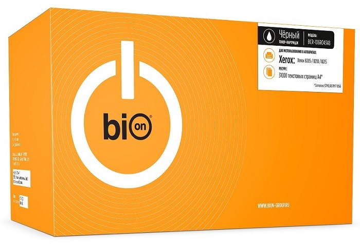 

Картридж BION BCR-106R04348 106R04348 для Xerox B210/B205/B215 (3000 стр.), Черный, BCR-106R04348