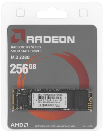 фото Накопитель SSD M.2 2280 AMD R5M256G8 в Челябинске 256 ГБ