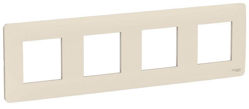 

Рамка Schneider Electric NU200844 Unica Studio, беж, 4-ная, NU200844