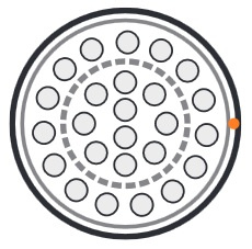 фото Кабель витая пара U/UTP 3 кат. 25 пар Hyperline UUTP25-C3-S24-IN-LSZH-GY в Екатеринбурге