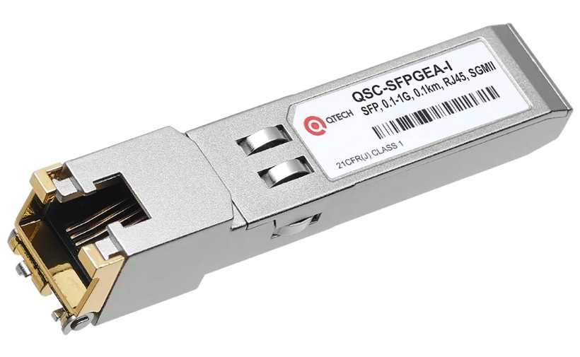 

Трансивер QTECH QSC-SFPGEA-I Copper SFP, индустриальный, скорость передачи 1.0 Гбит/c, дальность 0,1 км, разъем RJ-45, 3.6В, QSC-SFPGEA-I