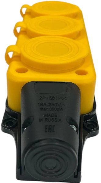 фото Удлинитель силовой iTOK i-CONNECT-COLOR-SUR-KG-315-3-54-30-YELLOW в Уфе