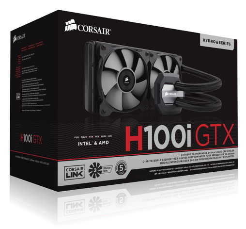 фото Система охлаждения жидкостная Corsair H100i GTX в Омске