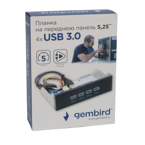 фото Планка  Gembird FP5.25-USB3-4A в Перми