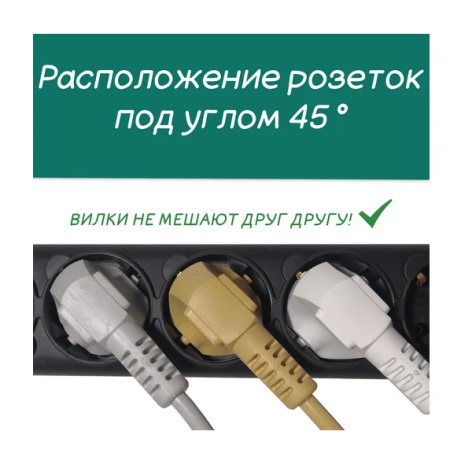 фото Удлинитель  Power Cube PC-1B-7M в Омске