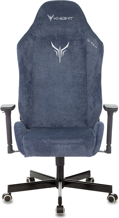 

Кресло Бюрократ KNIGHT N1 BLUE ткань, синий Light-27 с подголов. крестовина металл, KNIGHT N1 BLUE