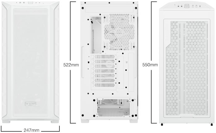 

Корпус eATX Be quiet! Shadow Base 800 FX White BGW64 белый без БП боковая панель из закаленного стекла 2*USB 3.2, Reset, Power, USB Type C, Shadow Base 800 FX White
