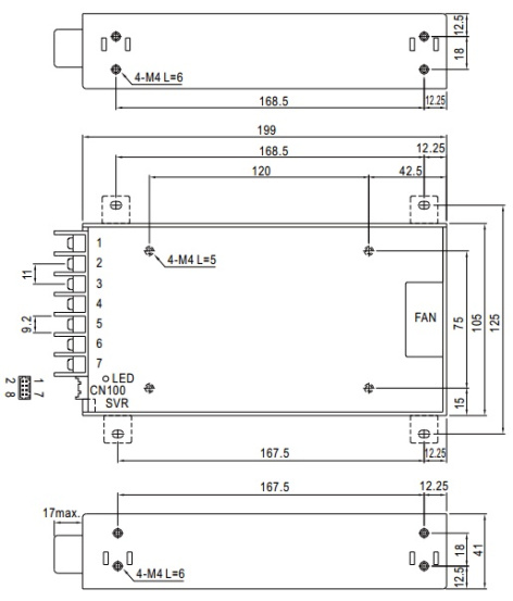 фото Преобразователь AC-DC сетевой Mean Well HRPG-300-48 в Казани