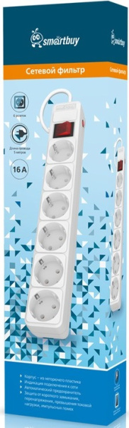 фото Сетевой фильтр  SmartBuy SBSP-6-50-W в Уфе