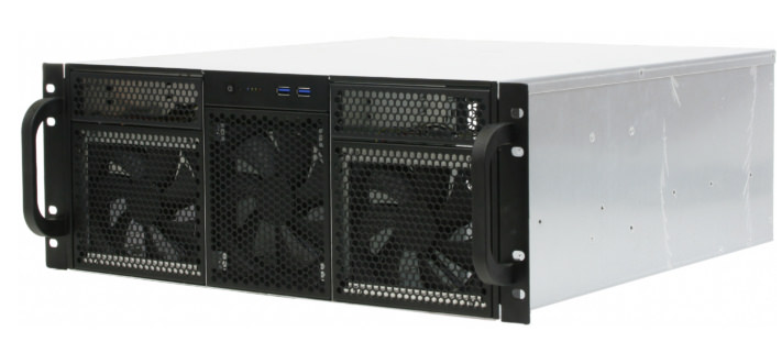 

Корпус серверный 4U Procase RE411-D2H14-FE-65 2x5.25+14HDD,черный,без блока питания,глубина 650мм,MB EATX 12"x13", панель вентиляторов 3*120x25 PWM, RE411-D2H14-FE-65