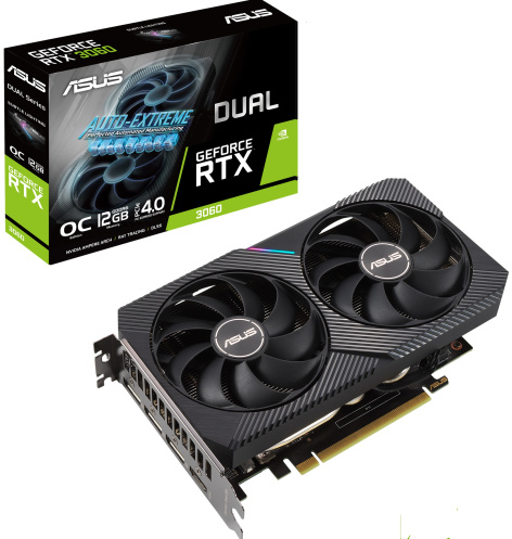 фото Видеокарта ASUS GeForce RTX 3060 DUAL OC (DUAL-RTX3060-O12G-V2) в Омске
