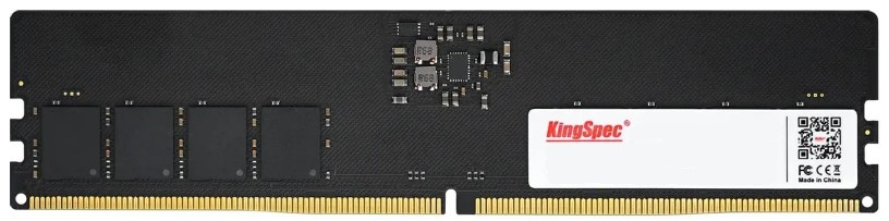 

Модуль памяти DDR5 8GB KINGSPEC KS5600D5P13508G PC5-44800 5600MHz CL40 1.35V Ret, KS5600D5P13508G