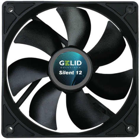 Изображение товара Вентилятор GELID SILENT 12 BLACK 120x120 мм 12 В тихий охлаждающий кулер