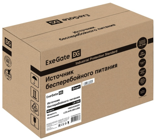 фото Источник бесперебойного питания  Exegate Smart LB-1000.LCD.AVR.2SH.USB (УЦЕНЕННЫЙ) в Челябинске