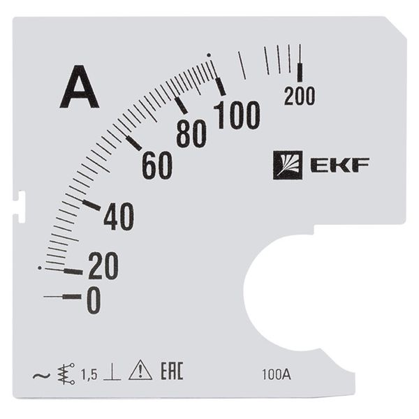 

Шкала сменная EKF s-a961-100 для A961 100/5А-1,5, s-a961-100