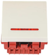 фото Выключатель Lanmaster LAN-EC45x45-SL11-WH
