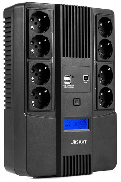 фото Источник бесперебойного питания  Бастион SKAT-UPS 800-AID-IN-1x9-8 в Омске