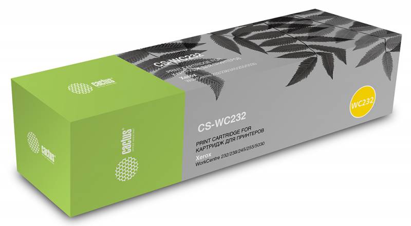 

Картридж Cactus CS-WC232 006R01046 черный для Xerox WC 232/238/245/255/5030 (32000стр.), CS-WC232