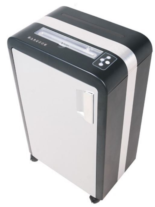 

Уничтожитель бумаг Bulros 860S 4мм,чёрный/серебро дверь,контур, 860S