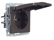 фото Розетка с заземлением IEK BR-R16-16-44-K45