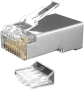 фото Разъем Hyperline PLUG-8P8C-UV-C6-SH-100
