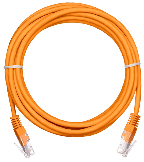 фото Кабель патч-корд U/UTP 5e кат. 10м Netlan EC-PC4UD55B-BC-PVC-100-OR-5 в Екатеринбурге