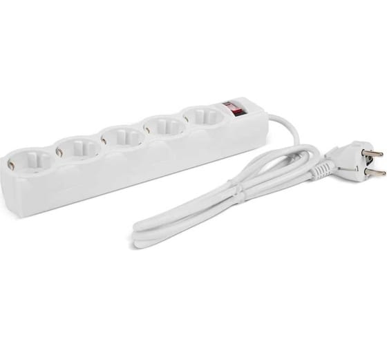 

Сетевой фильтр CBR CSF 2505-3.0 White PC 5 евророзеток, длина кабеля 3 метра, белый (пакет), CSF 2505-3.0 White PC
