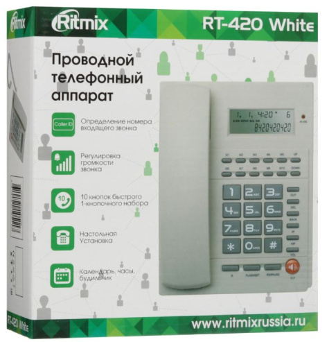 фото Телефон проводной Ritmix RT-420 в Краснодаре