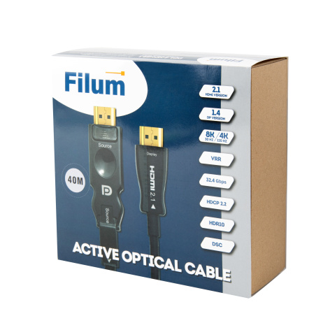 фото Активный оптический кабель Filum FL-AOC-DP1.4-HDMI2.1-40M в Санкт-Петербургe