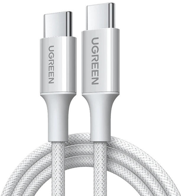 

Кабель UGREEN L501 65248_ 60W USB-C to USB-C PD Fast Charging Braided Cable 3A Max. Длина: 2м. цвет: титан, L501