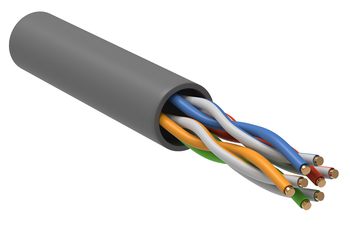 

Кабель витая пара U/UTP 5e кат. 4 пары ITK LC2-C5E04-121 24AWG(7х0.18 мм), медь, многожильный (stranded), внутренний, LSZH, нг(A)-HF, серый, уп/500м ', LC2-C5E04-121