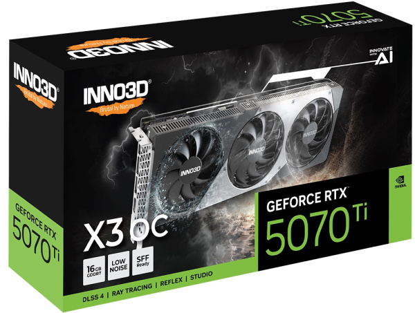фото Видеокарта Inno3D GeForce RTX 5070 TI X3 OC (N507T3-16D7X-176068N) в Омске