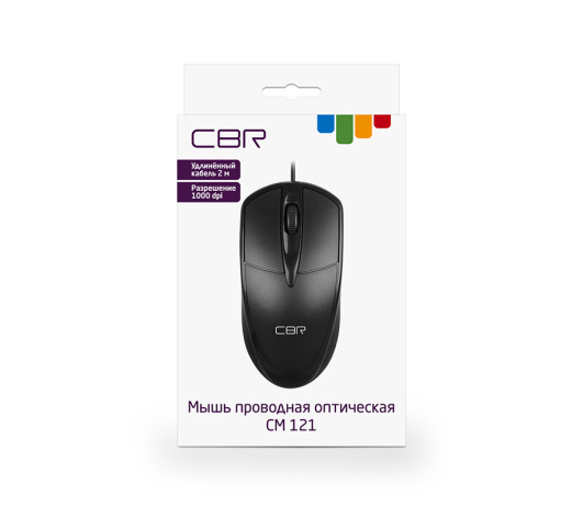 фото Мышь  CBR CM 121 Black в Казани