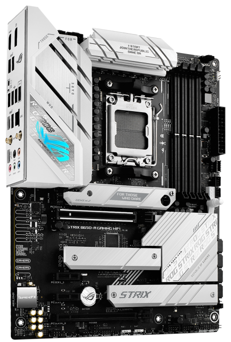 

Материнская плата ATX ASUS ROG STRIX B650-A GAMING WIFI (AM5, AMD B650, 4*DDR5 (6400), 4*SATA 6G RAID, 3*M.2, 4*PCIE, 2.5Glan, WiFi, BT, HDMI, DP, 2*U, ROG STRIX B650-A GAMING WIFI