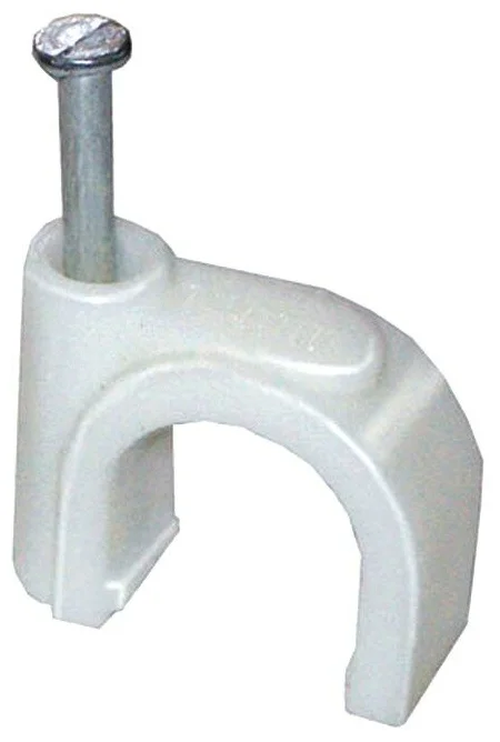 

Скоба ITK USK11-06-100 6мм круглая пластиковая (100шт) ИЭК, USK11-06-100