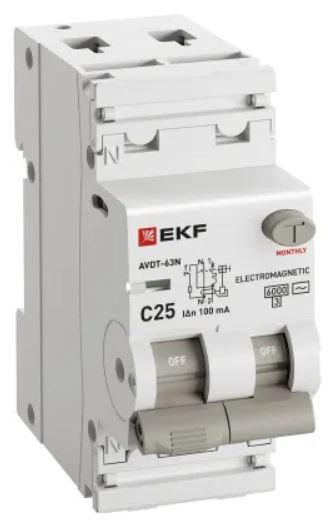 фото Автомат дифференциальный EKF D63N26M25C100 в Челябинске